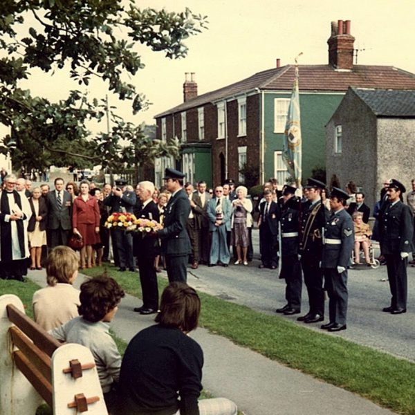 101 Squadron Memorial service, Ludford 1978