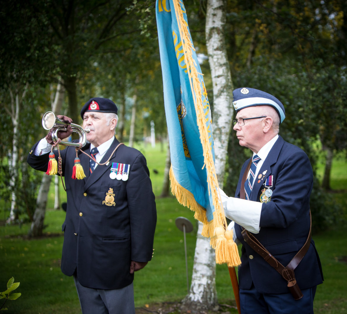 Association Standard bearer Mick Bath